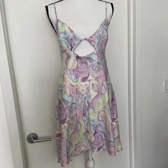Zara | Dresses | Zara Satin Effect Cutout Dress Size Xxl | Poshmark